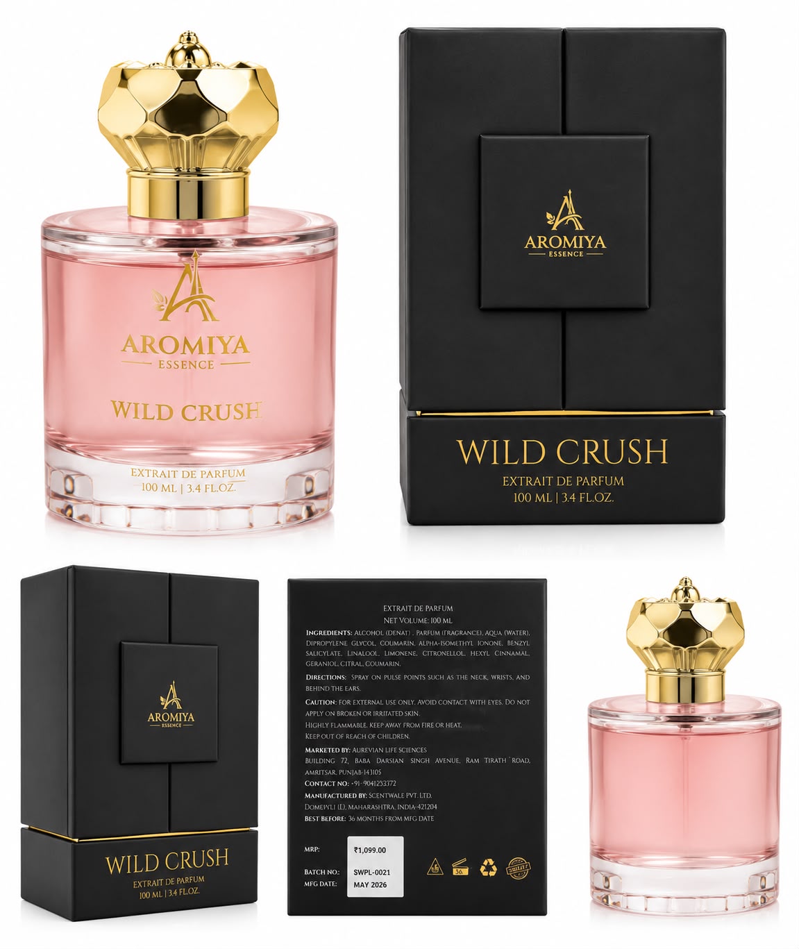 Aromiya Essence Wild Crush Extrait De Parfum 100ml